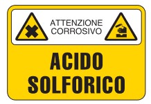 Cartello Pericolo Acido Solforico - Sicurezza Shop